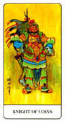 Knight of Coins Tarot card in Chinese deck