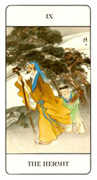 The Hermit Tarot card in Chinese deck