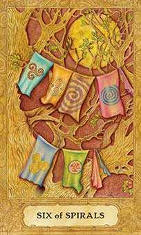 Six of Wands Tarot card in Chrysalis Tarot deck