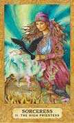 The High Priestess Tarot card in Chrysalis deck