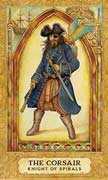 Knight of Wands Tarot card in Chrysalis Tarot deck