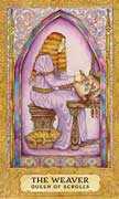 Queen of Swords Tarot card in Chrysalis deck