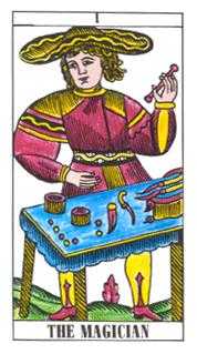 The Magician Tarot card in Classic Tarot deck