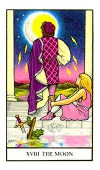 The Moon Tarot card in Connolly Tarot deck