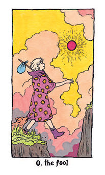 The Fool Tarot card in Cosmic Slumber Tarot deck