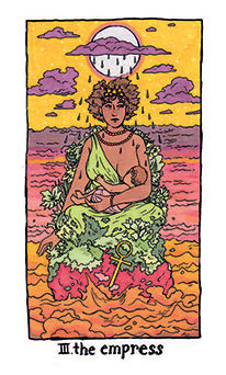 The Empress Tarot card in Cosmic Slumber Tarot deck