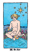 The Star Tarot card in Cosmic Slumber deck