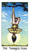 The Hanged Man Tarot card in Cosmic deck