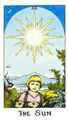 The Sun Tarot card in Cosmic deck