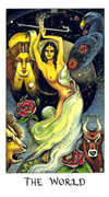 The World Tarot card in Cosmic deck