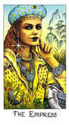 The Empress Tarot card in Cosmic deck