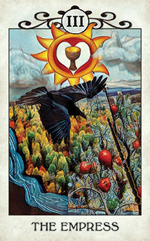 The Empress Tarot card in Crow Tarot Tarot deck