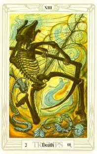 Death Tarot card in Crowley Tarot deck