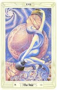 The Star Tarot card in Crowley Tarot deck
