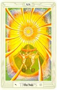 The Sun Tarot card in Crowley Tarot deck