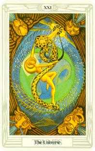 The Universe Tarot card in Crowley Tarot deck
