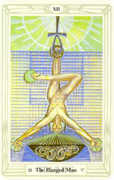 The Hanged Man Tarot card in Crowley deck