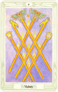 Six of Wands Tarot card in Crowley Tarot deck