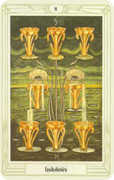 Eight of Cups Tarot card in Crowley deck