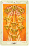 Ten of Cups Tarot card in Crowley deck