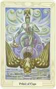 Prince of Cups Tarot card in Crowley deck