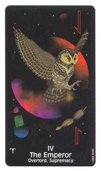 The Emperor Tarot card in Crow's Magick Tarot deck