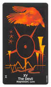 The Devil Tarot card in Crow's Magick deck