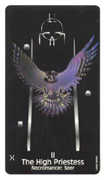 The High Priestess Tarot card in Crow's Magick deck