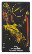 King of Wands Tarot card in Crow's Magick deck