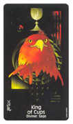 King of Cups Tarot card in Crow's Magick Tarot deck