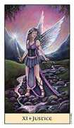 Justice Tarot card in Crystal Visions deck