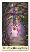 The Hanged Man Tarot card in Crystal Visions Tarot deck