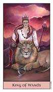 King of Wands Tarot card in Crystal Visions deck