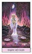 Eight of Cups Tarot card in Crystal Visions Tarot deck