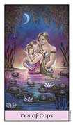 Ten of Cups Tarot card in Crystal Visions deck