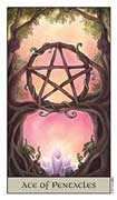 Ace of Coins Tarot card in Crystal Visions deck
