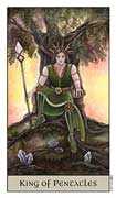 King of Coins Tarot card in Crystal Visions Tarot deck