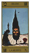 Death Tarot card in Salvador Dali deck