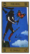 The Devil Tarot card in Salvador Dali deck