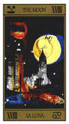 The Moon Tarot card in Salvador Dali Tarot deck