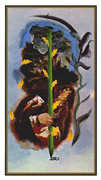 Ace of Wands Tarot card in Salvador Dali deck