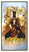 Nine of Cups Tarot card in Salvador Dali deck