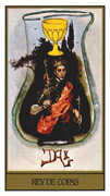 King of Cups Tarot card in Salvador Dali deck