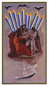 Ten of Swords Tarot card in Salvador Dali deck