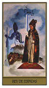 King of Swords Tarot card in Salvador Dali deck