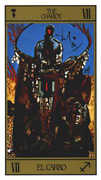 The Chariot Tarot card in Salvador Dali Tarot deck