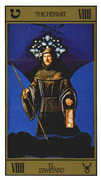 The Hermit Tarot card in Salvador Dali Tarot deck
