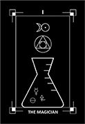 The Magician Tarot card in Dark Exact Tarot deck