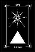 The Star Tarot card in Dark Exact deck