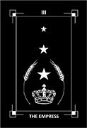 The Empress Tarot card in Dark Exact deck